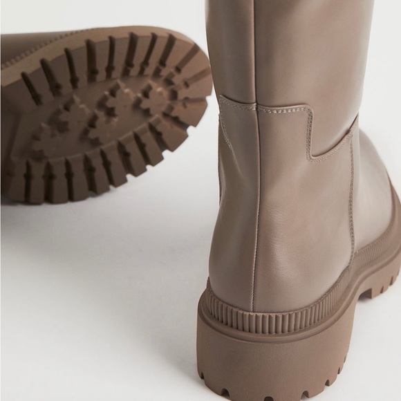 Knew High Boots in Taupe - Picture 3 of 16